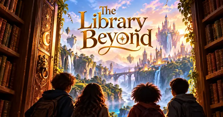 Ein Beispiel für einen Buchtitel zu einer Geschichte über Kinder, die eine magische Welt entdecken